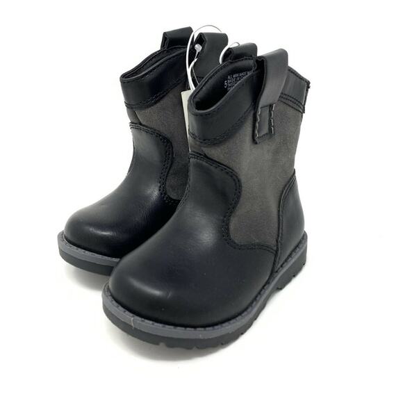 Cat & Jack Hunter Cowboy Boots Black Size 6 - Picture 5 of 6